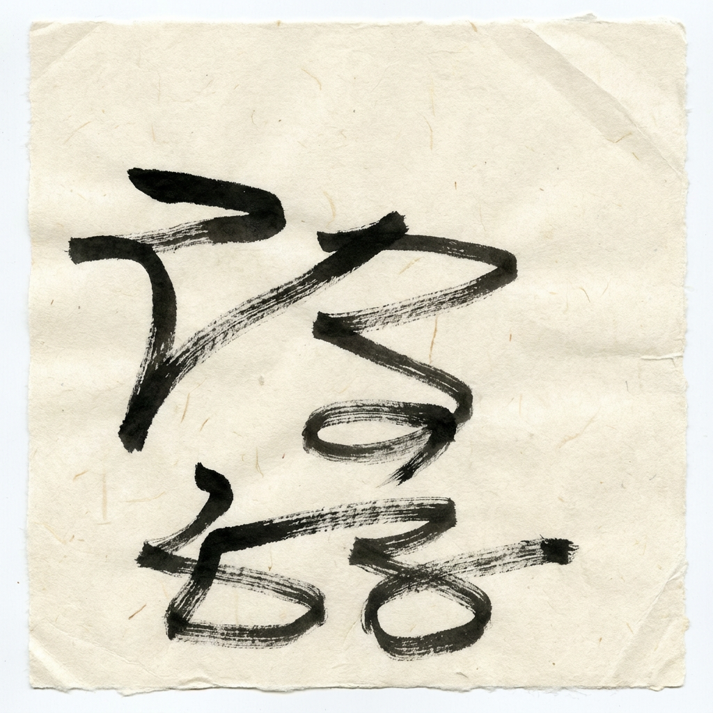 AI image generated of A bold, abstract vertical doodle of looping curves and angular strokes that reads like a freeform calligraphic mark.