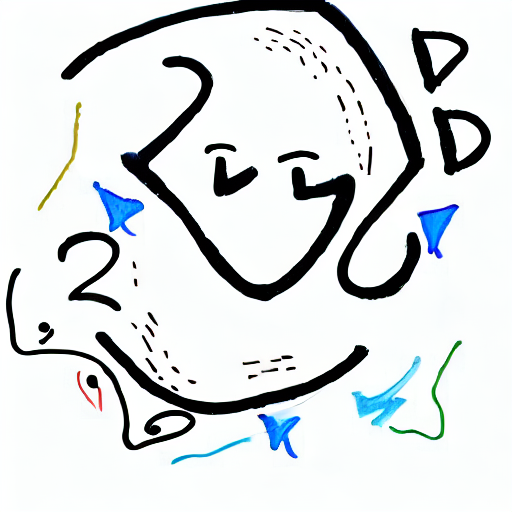 AI image generated of A drawing of a smiling face with the letters TY written above it.